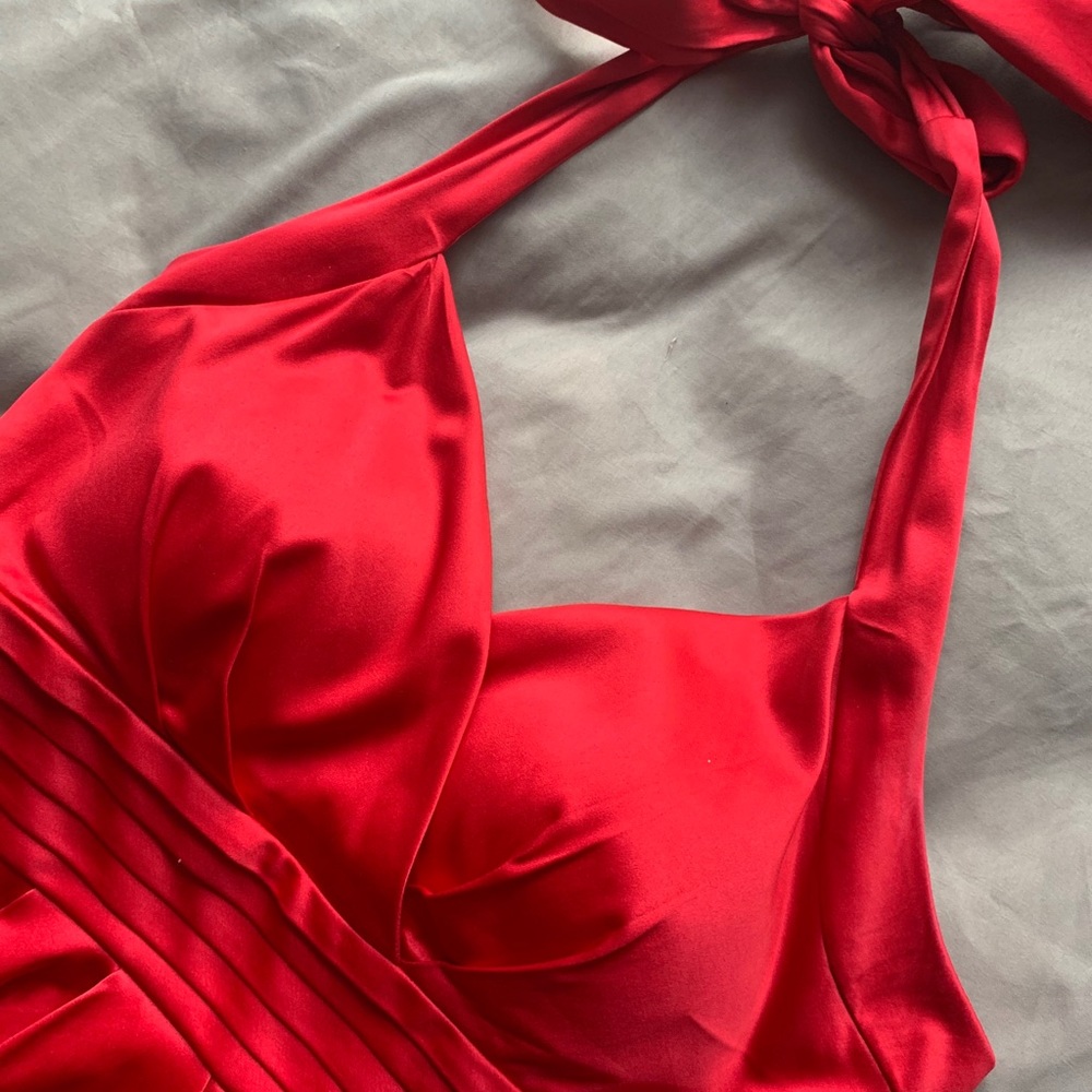 Red Silk Dress